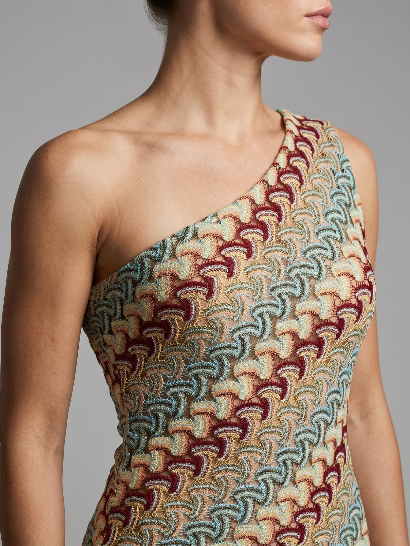 Robe crochet courte asymétrique (7)