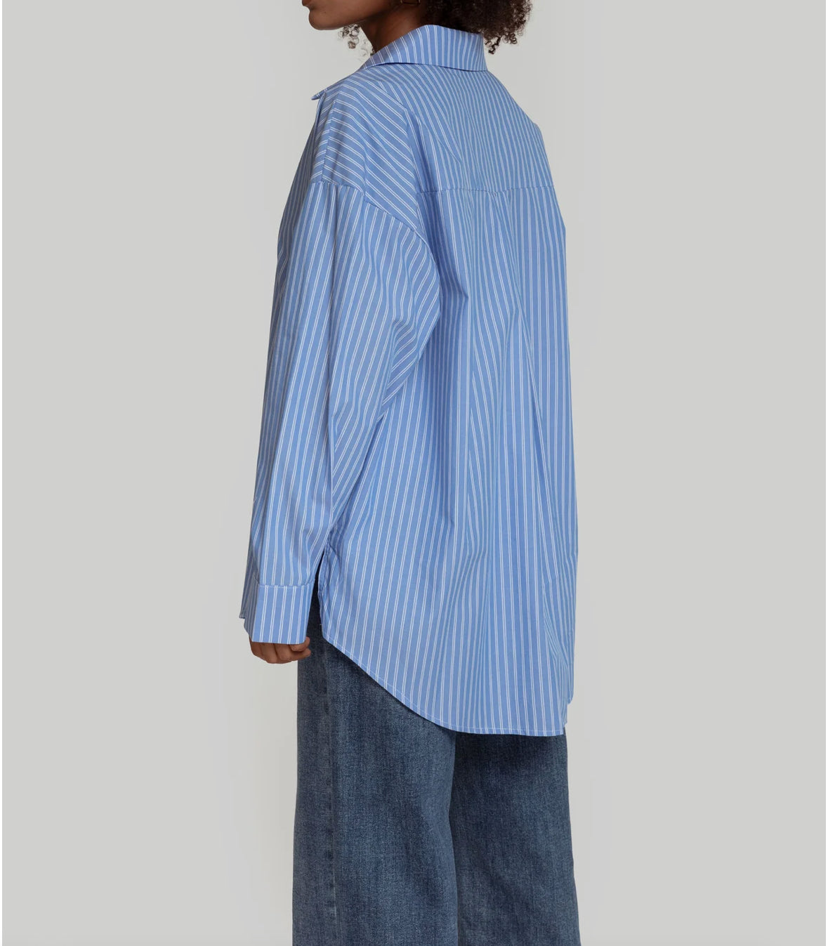 Chemise rayée bleue