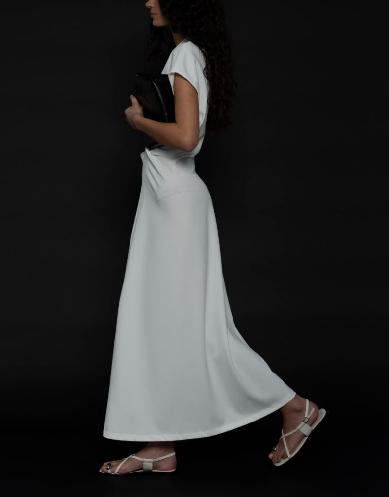 Robe blanche longue