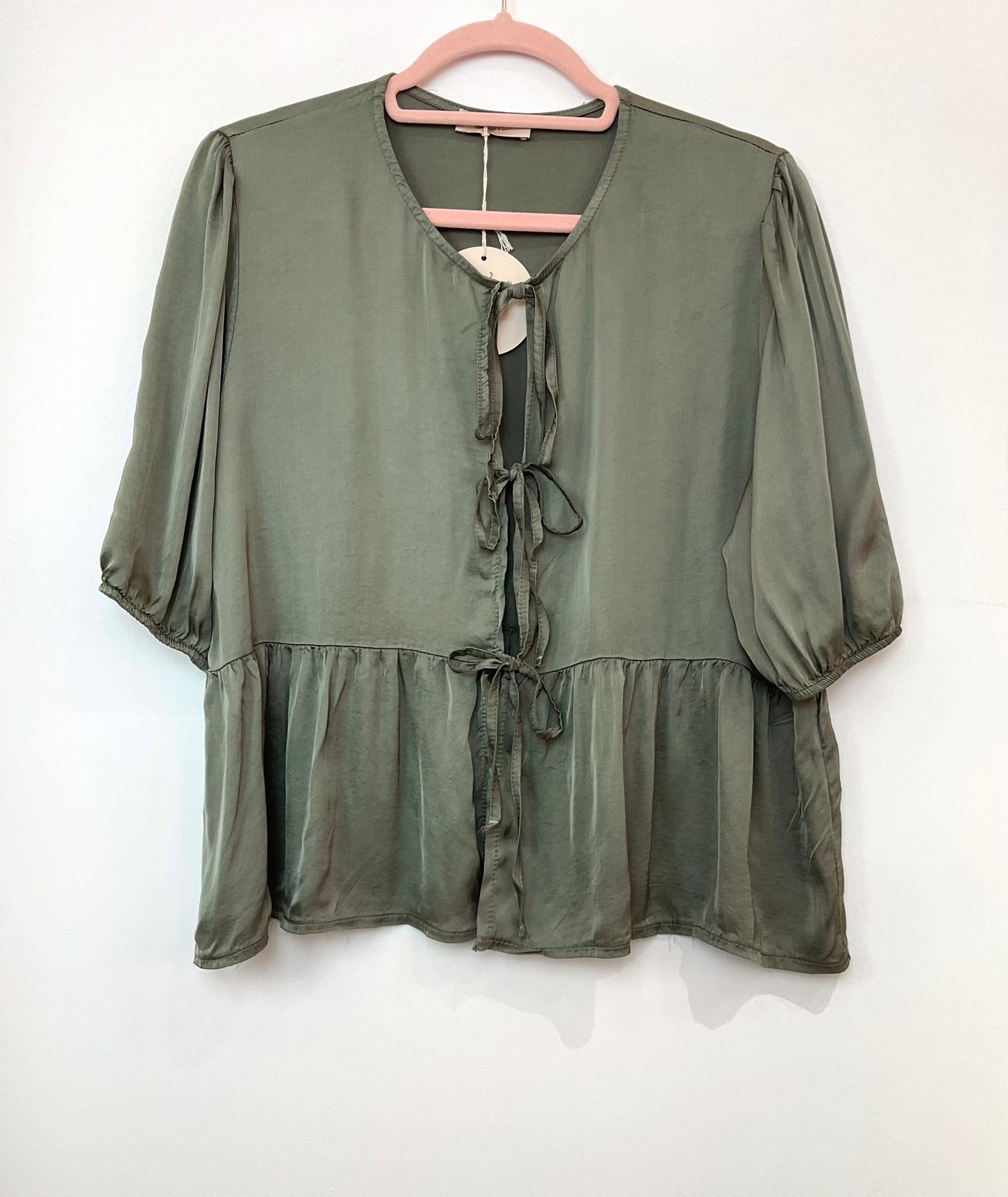 Blouse 3 liens viscose et soie oversize