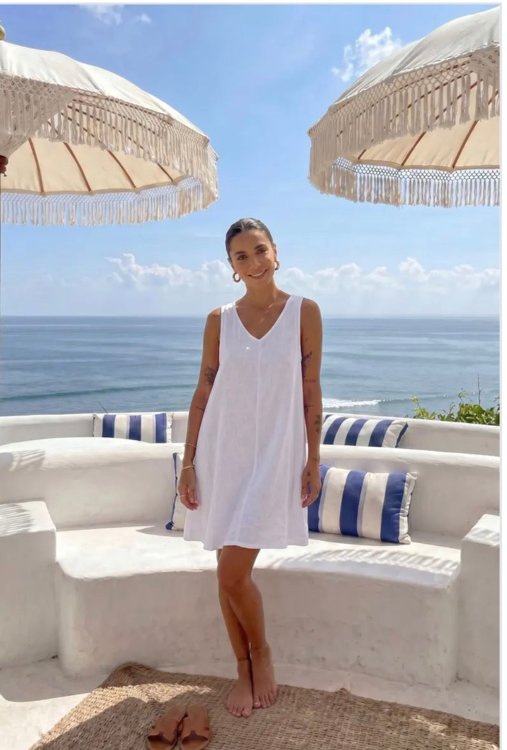Robe courte lin Laura