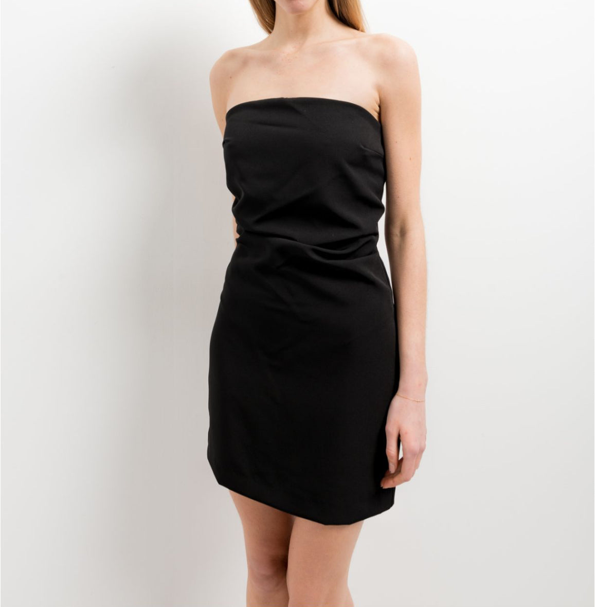 Robe mini bustier noire