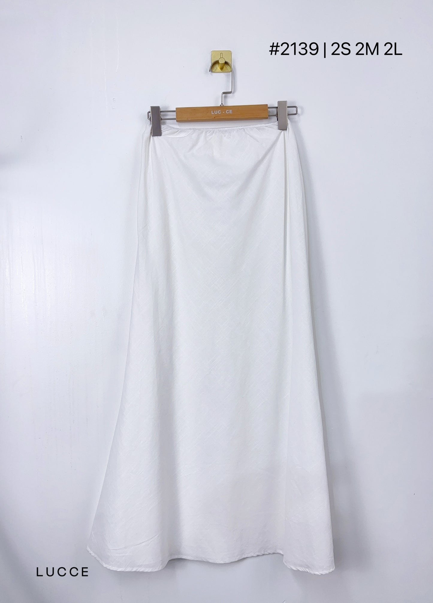 Jupe lin et coton assortie