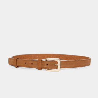 Ceinture daim fine Camel taupe ou noir