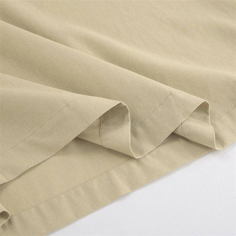 Robe maxi kaki ample à dos nu