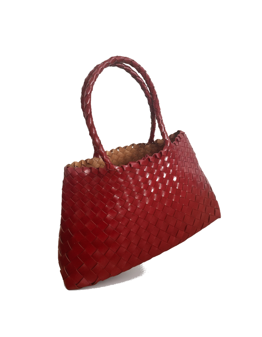 Sac cuir tressé grand modèle coloris divers Zad - packshot