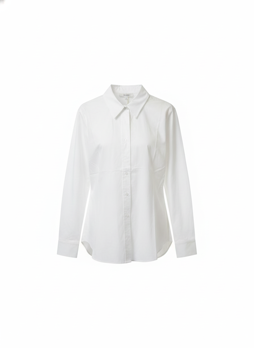 Chemise blanche popeline de coton - packshot
