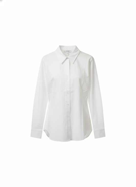 Chemise blanche popeline de coton - packshot