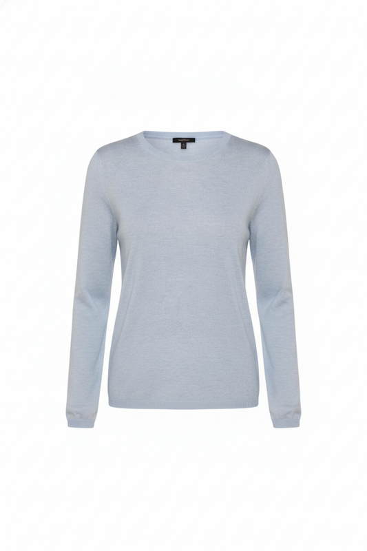Pull fin soie et cachemire col rond coloris divers - packshot