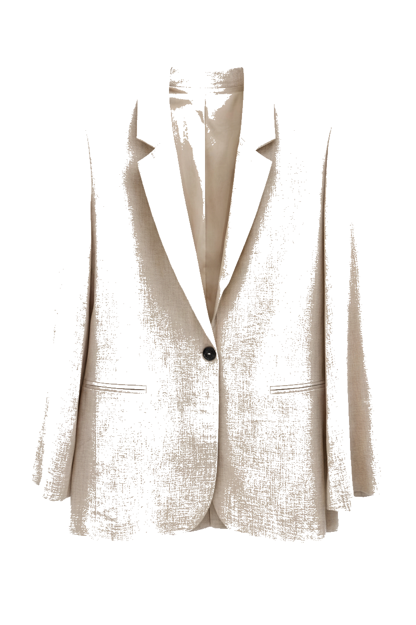 Blazer beige tencel - packshot