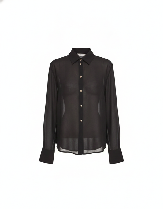 Chemise voile noire - packshot