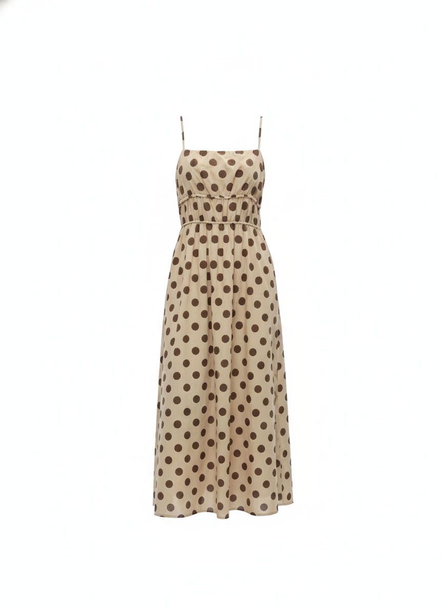Robe longue à pois - packshot