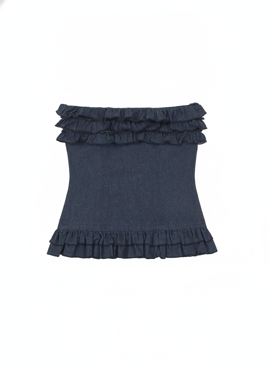 Haut Noctis en Denim Bleu - packshot