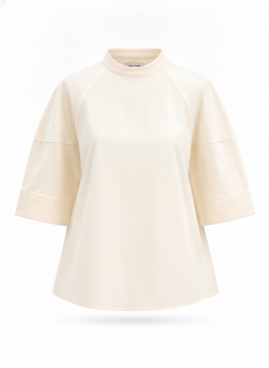 Chemise coton ample manches 3/4 - packshot