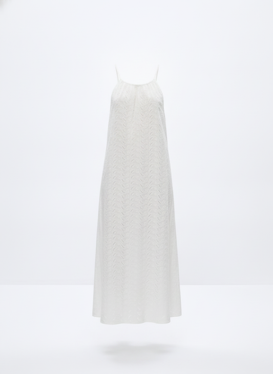 Robe longue brodée - packshot