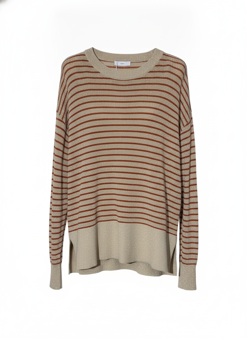 Pull marinière beige orange - packshot