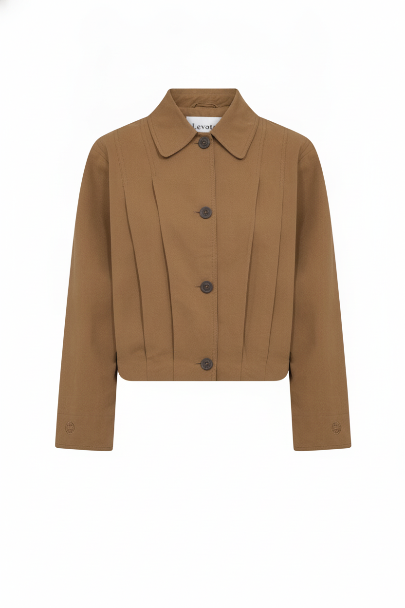 Veste courte plissée - packshot