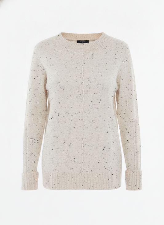 Pull beige chiné - packshot