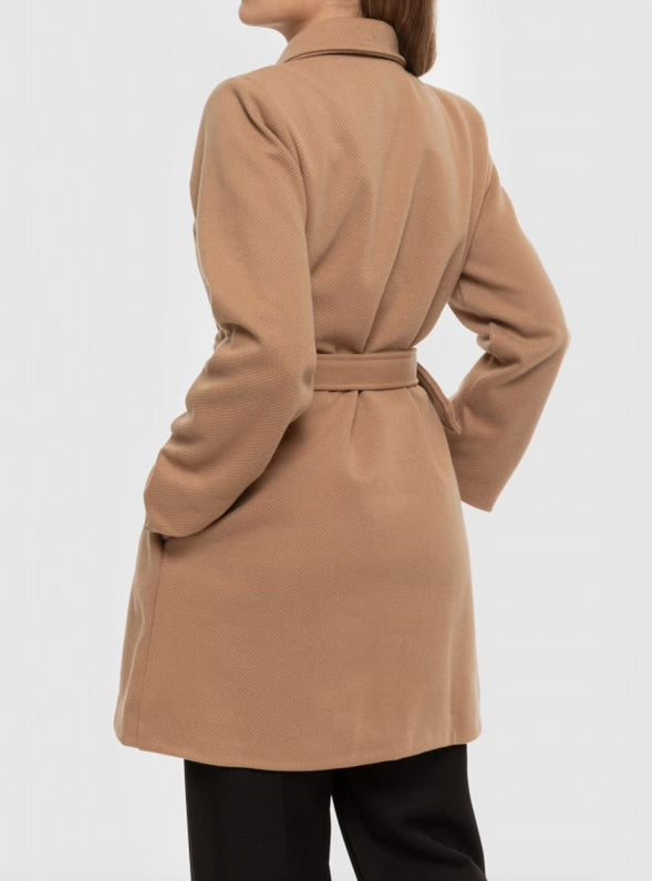Manteau 3/4 ceinturé