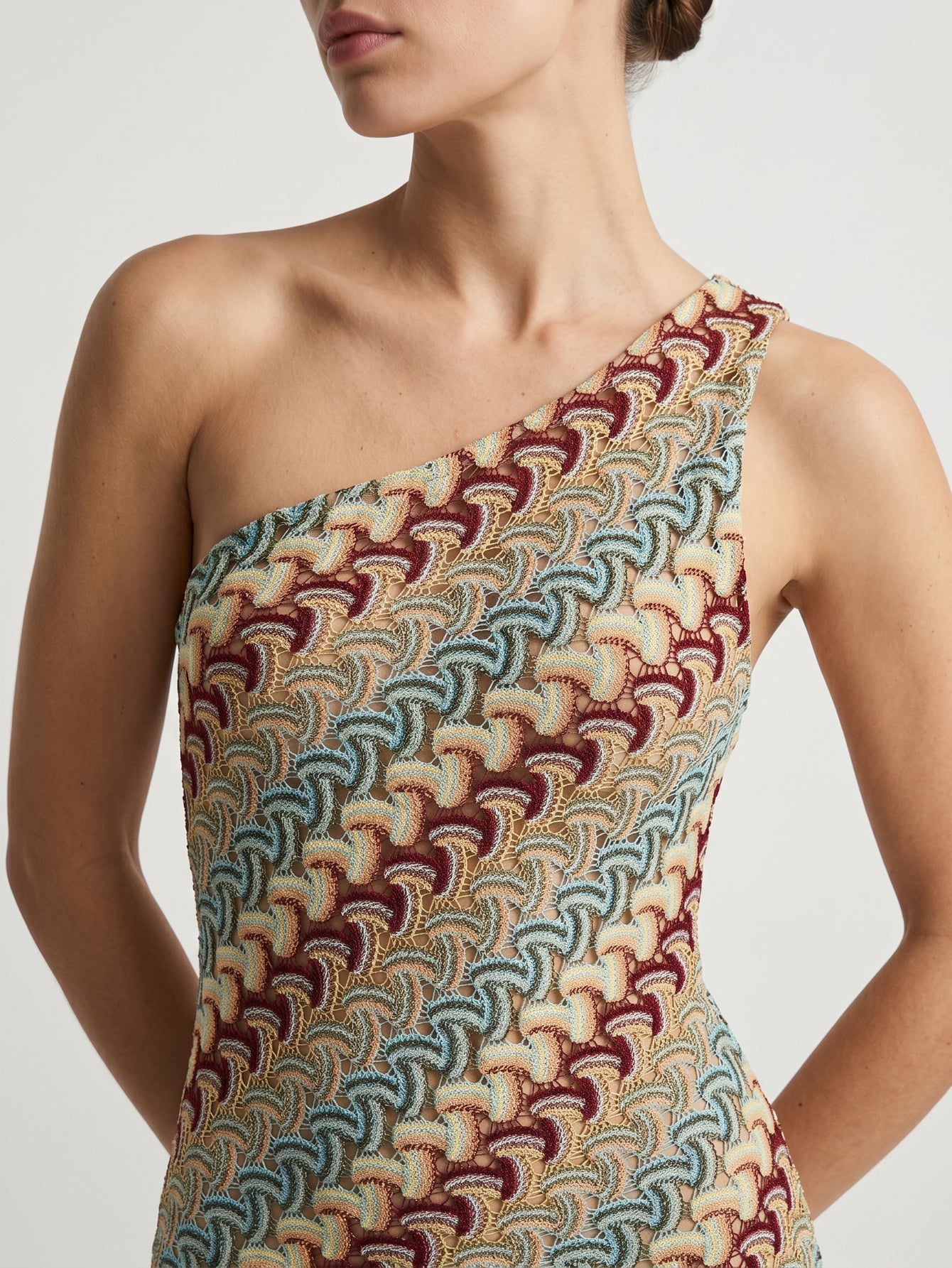 Robe crochet courte asymétrique (6)