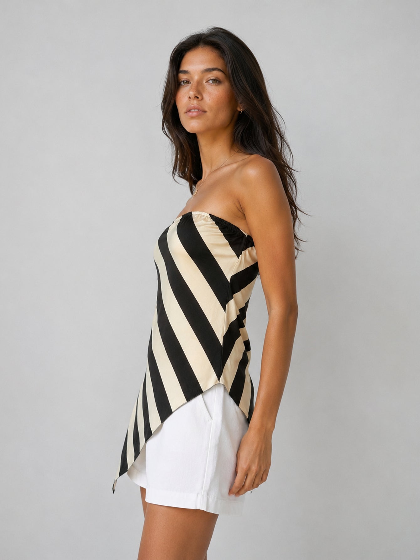Top rayé asymétrique (5)