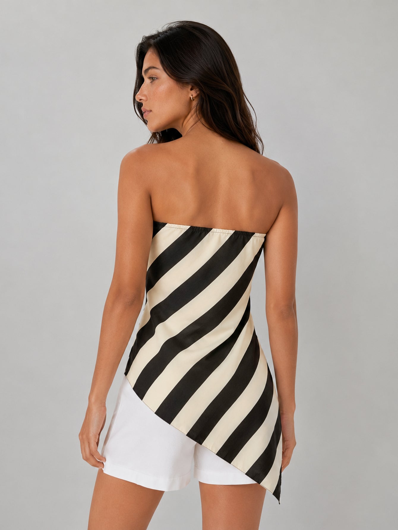 Top rayé asymétrique (6)
