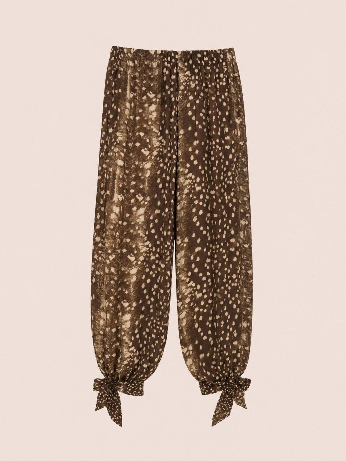 Pantalon ballon imprimé animal Bambi Noir