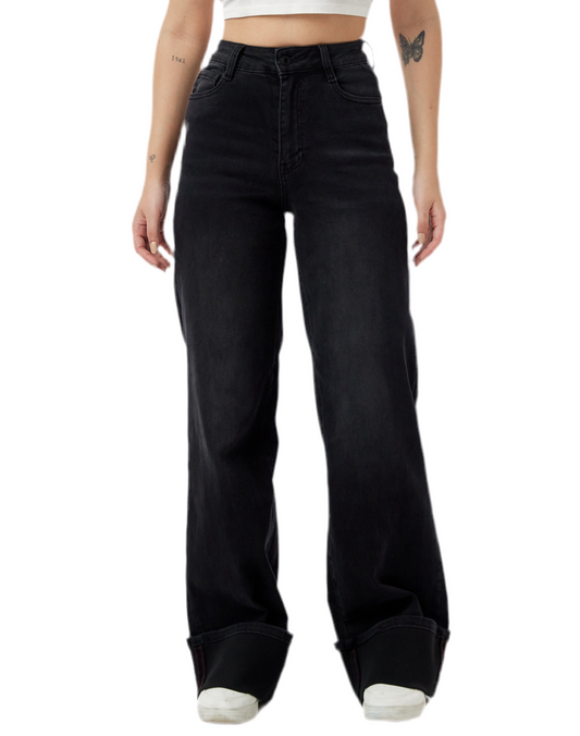 Jean Dad Fit black Lauli