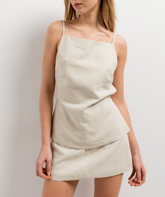 Top beige dos nu ELISA