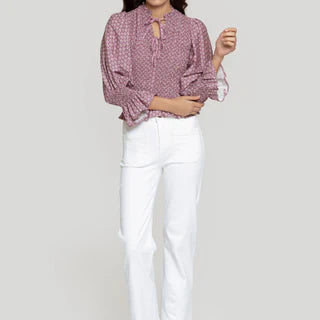 Jean droit blanc ou beige Massima