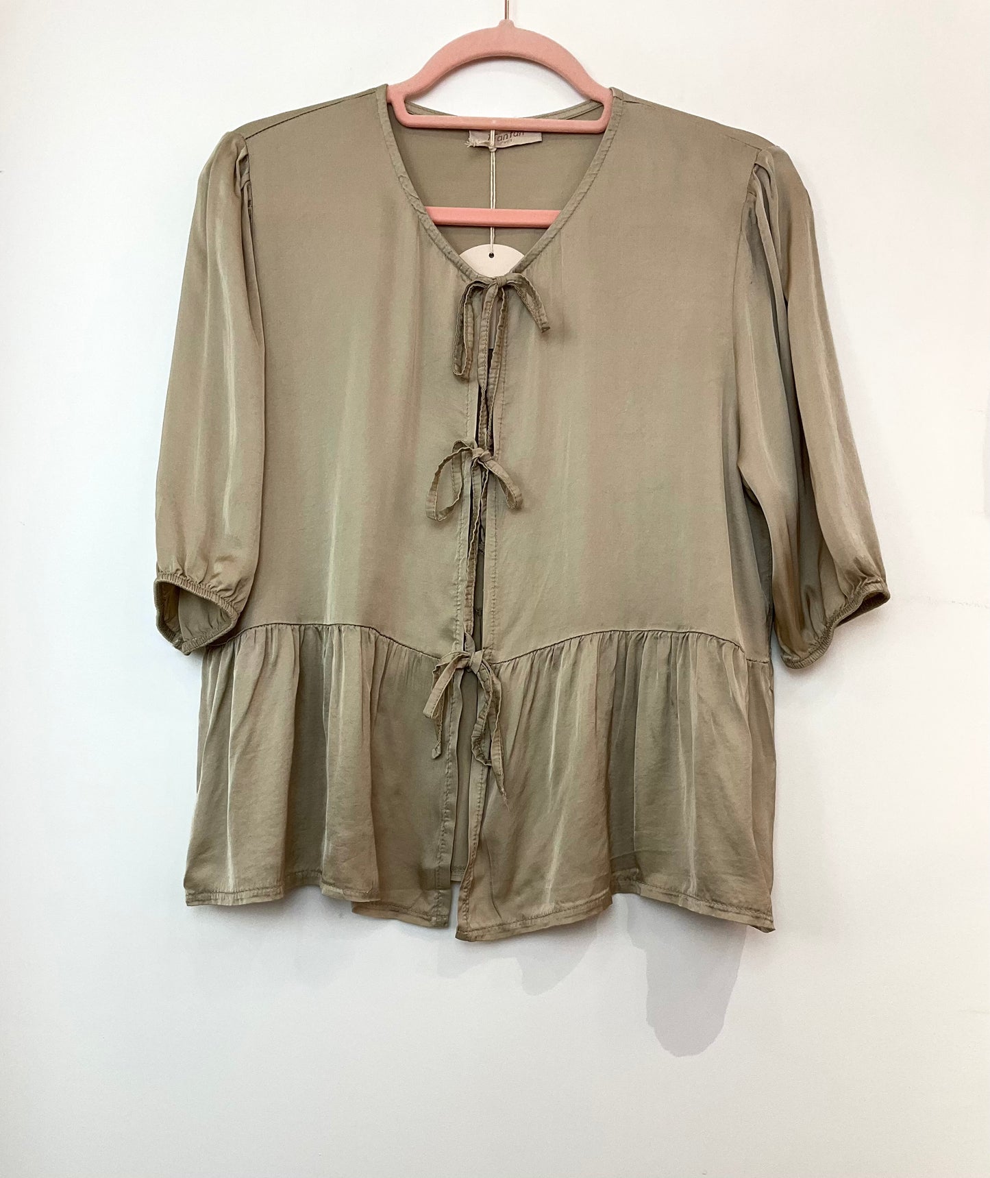 Blouse 3 liens viscose et soie oversize