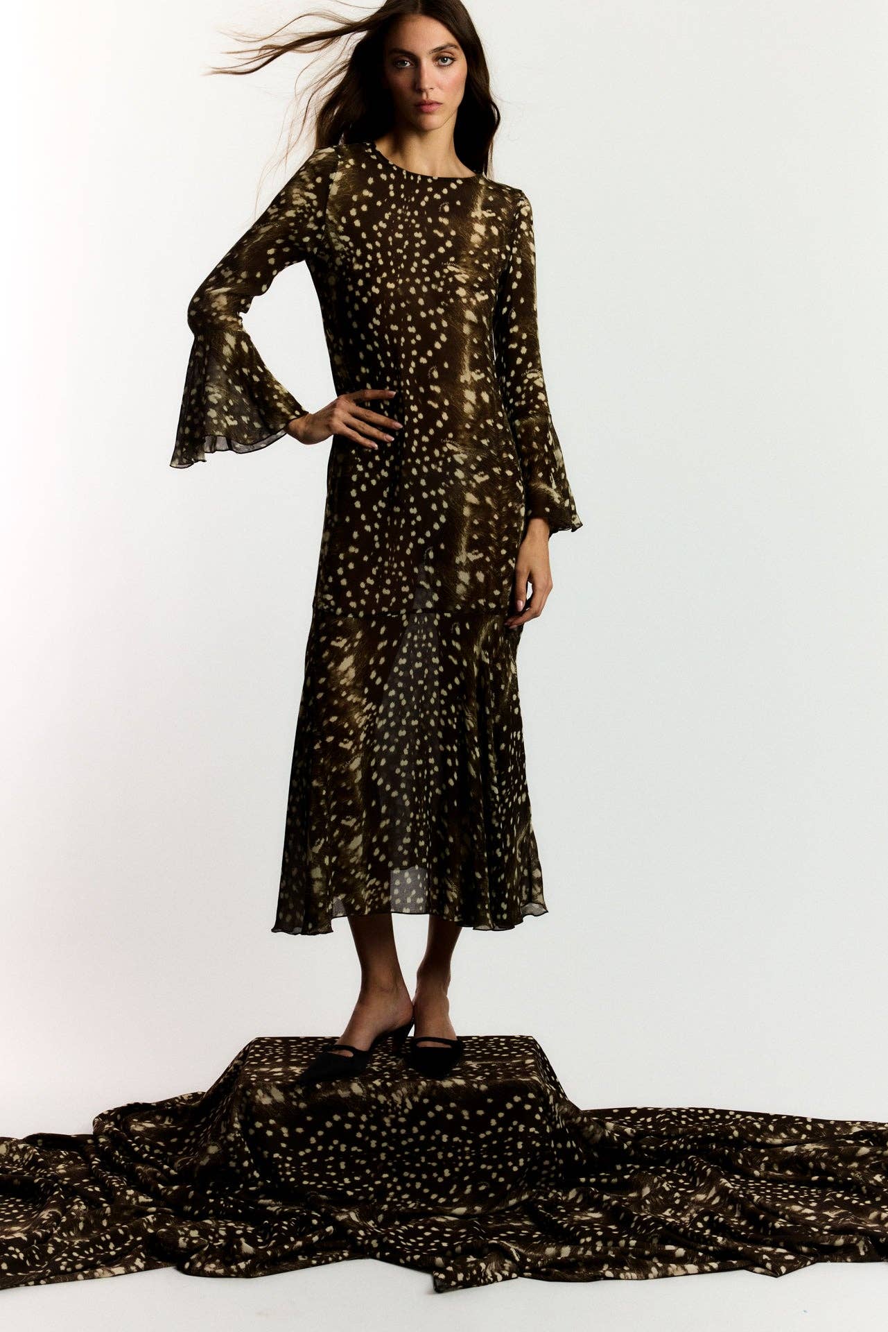 Robe à motif animalier Bambi Noir Jester