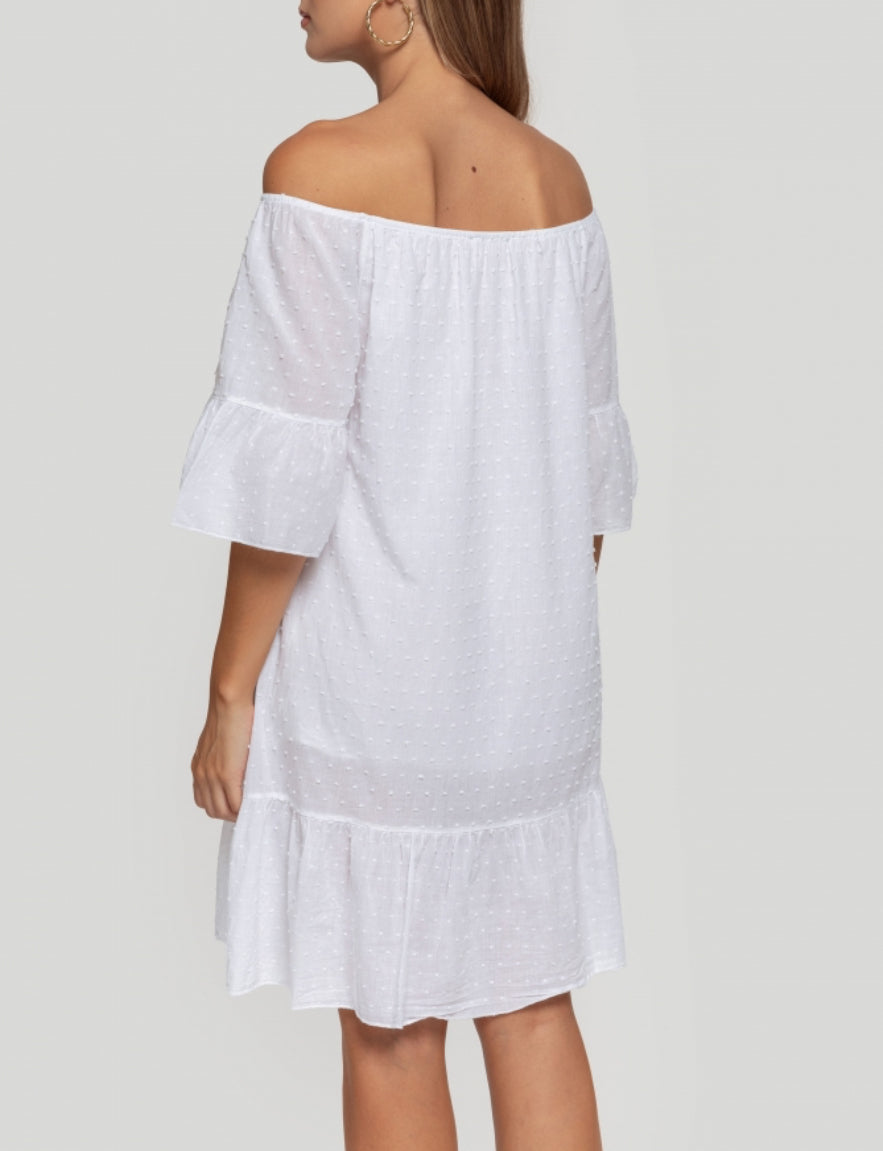 Robe courte blanche