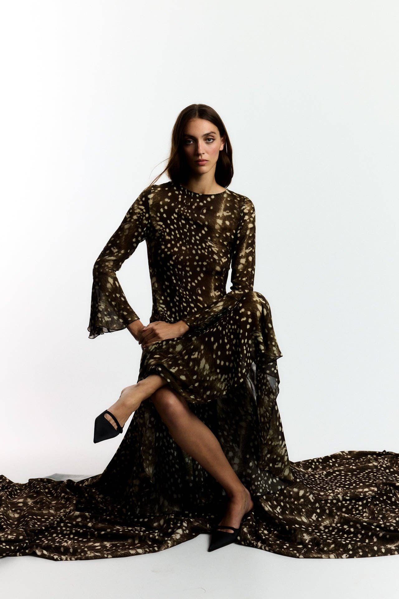 Robe à motif animalier Bambi Noir Jester