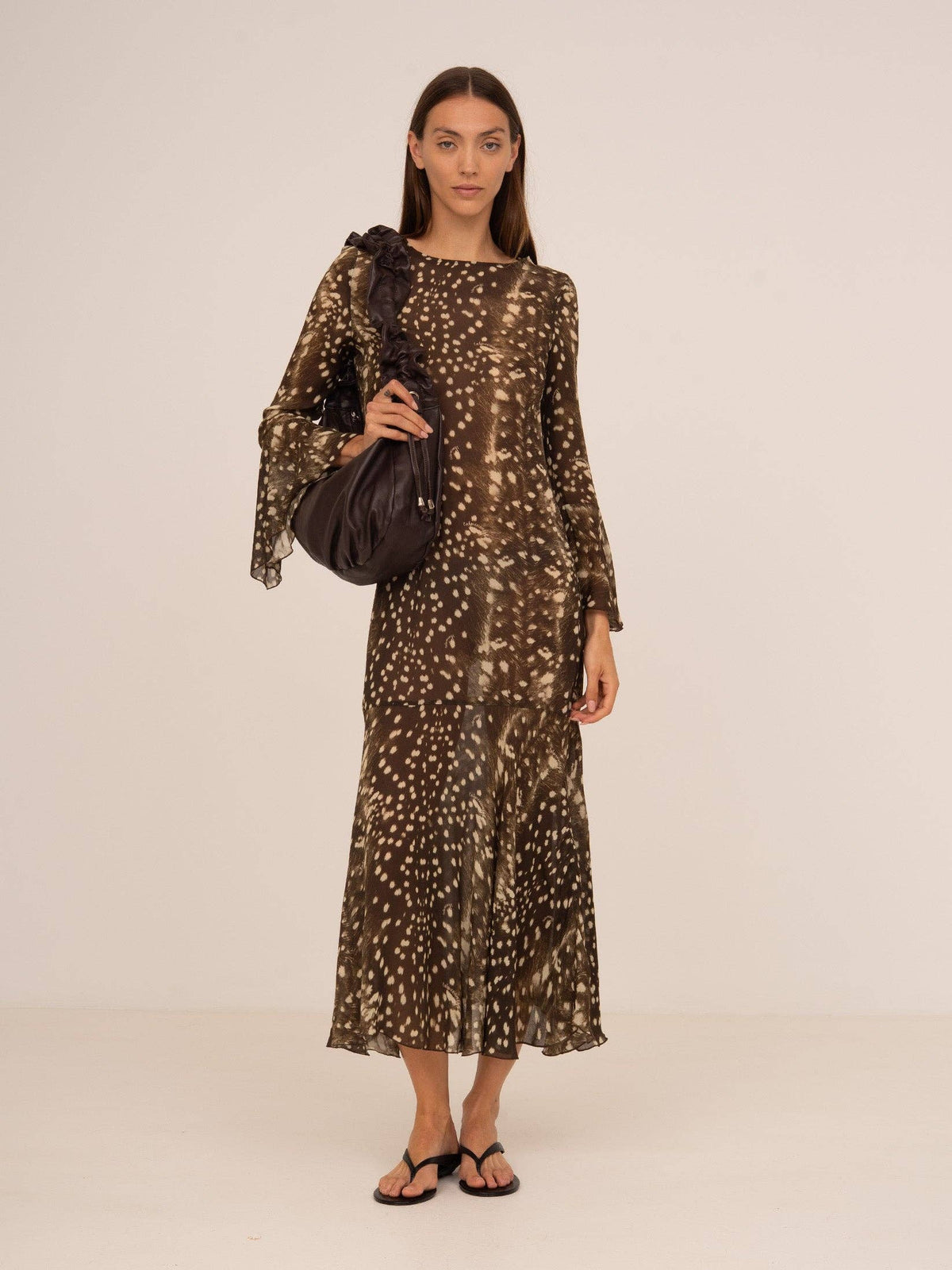 Robe à motif animalier Bambi Noir Jester
