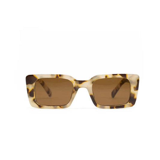 Lunettes de soleil carrées tachetées