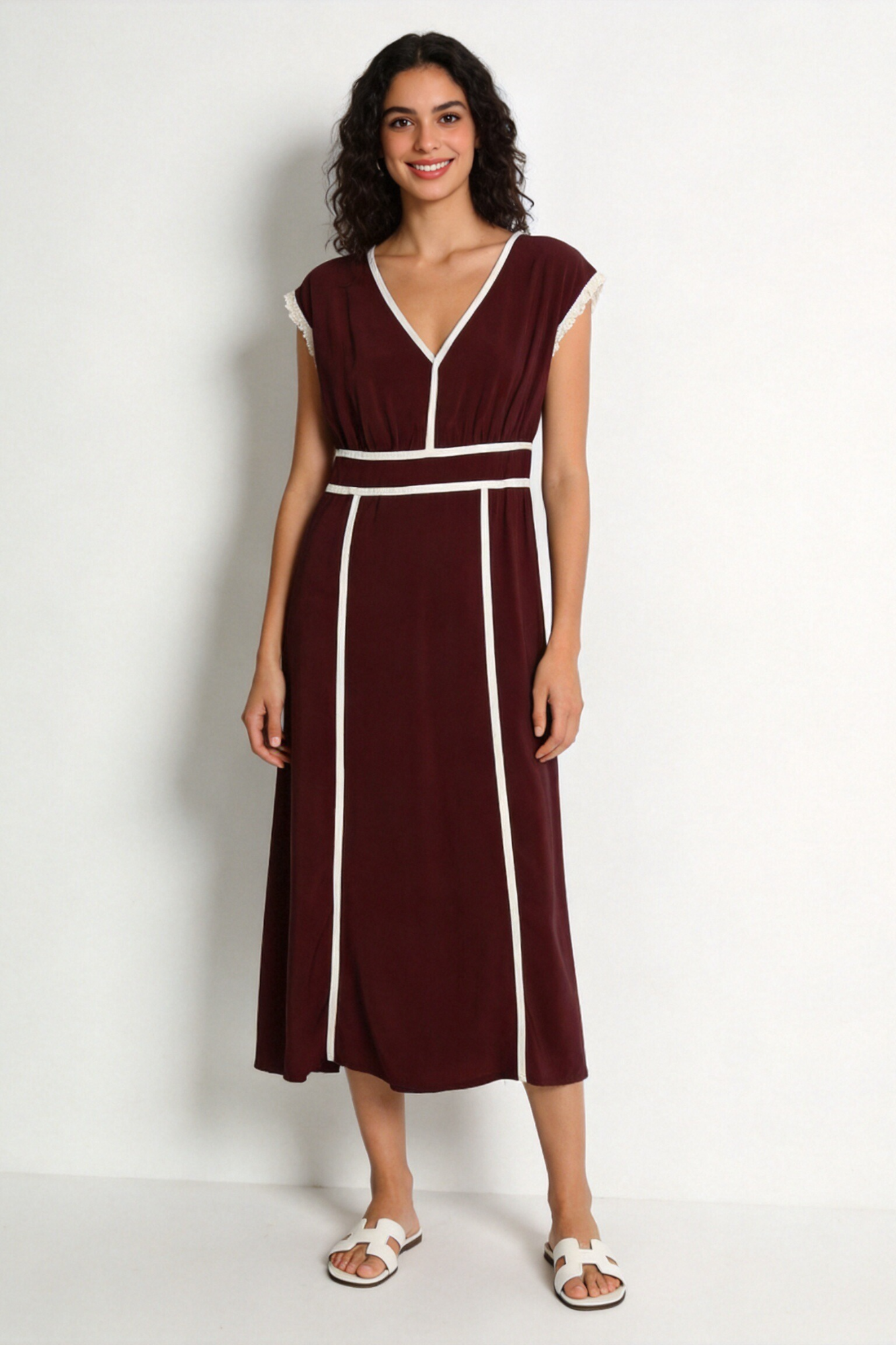 Robe fluide rouge (11)