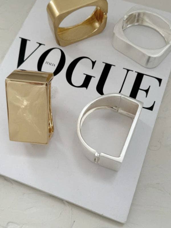 Accessoires pour bracelets géométriques de couleur unie