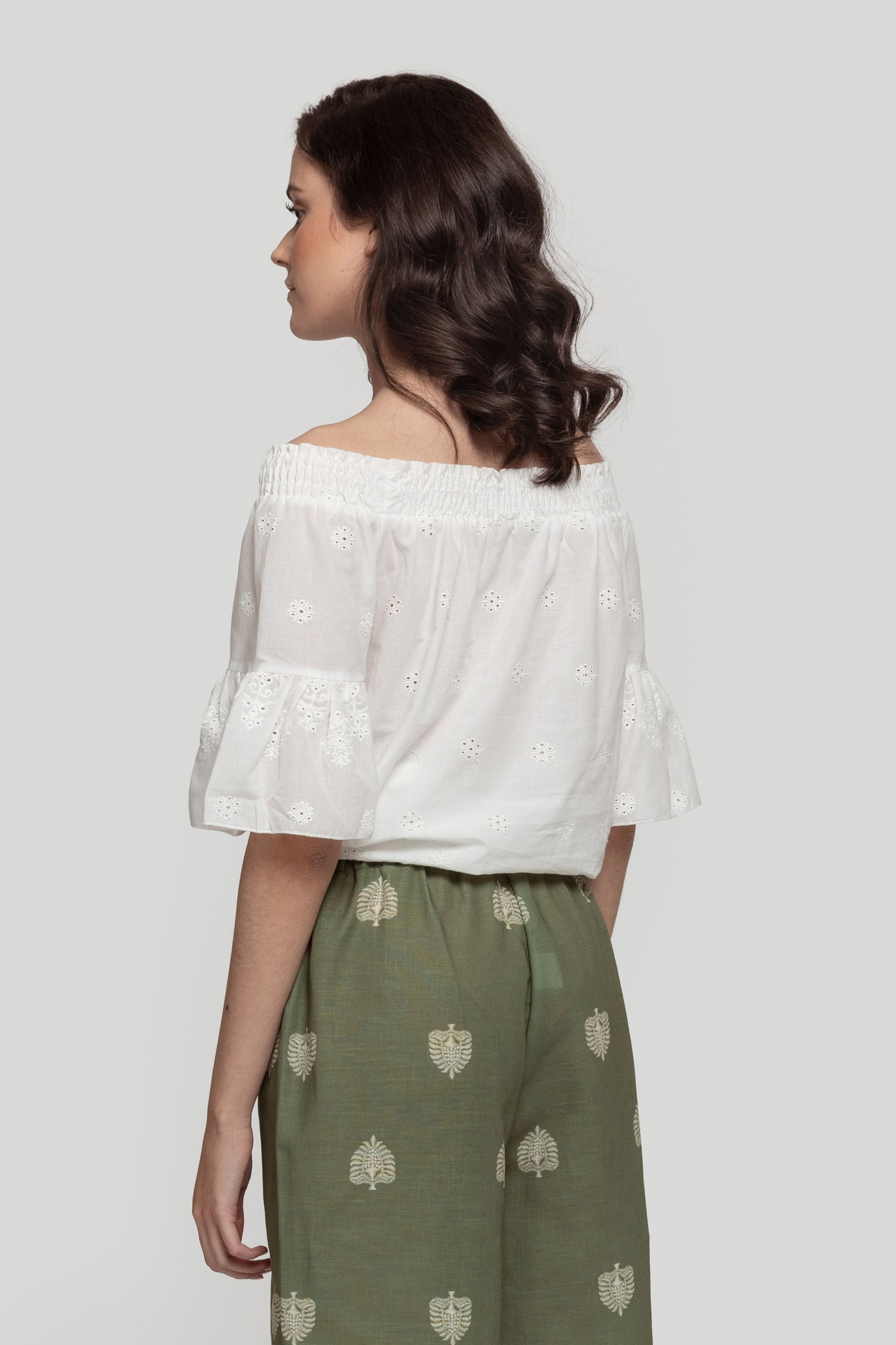Blouse bardot coton (4)