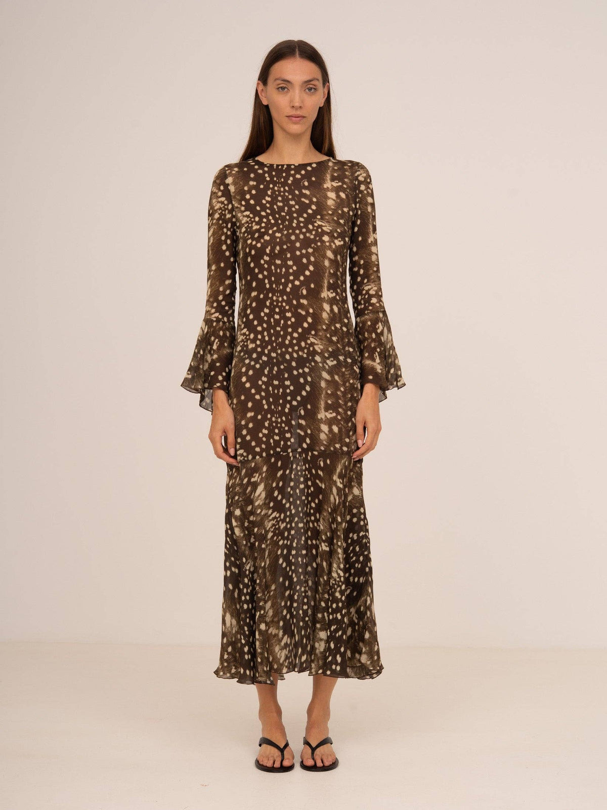 Robe à motif animalier Bambi Noir Jester