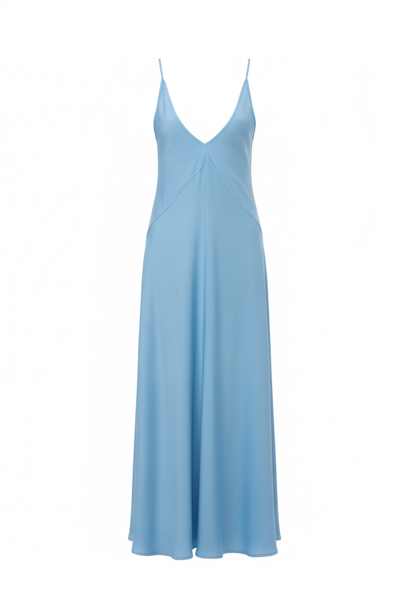 Robe longue bleue ELISA - packshot