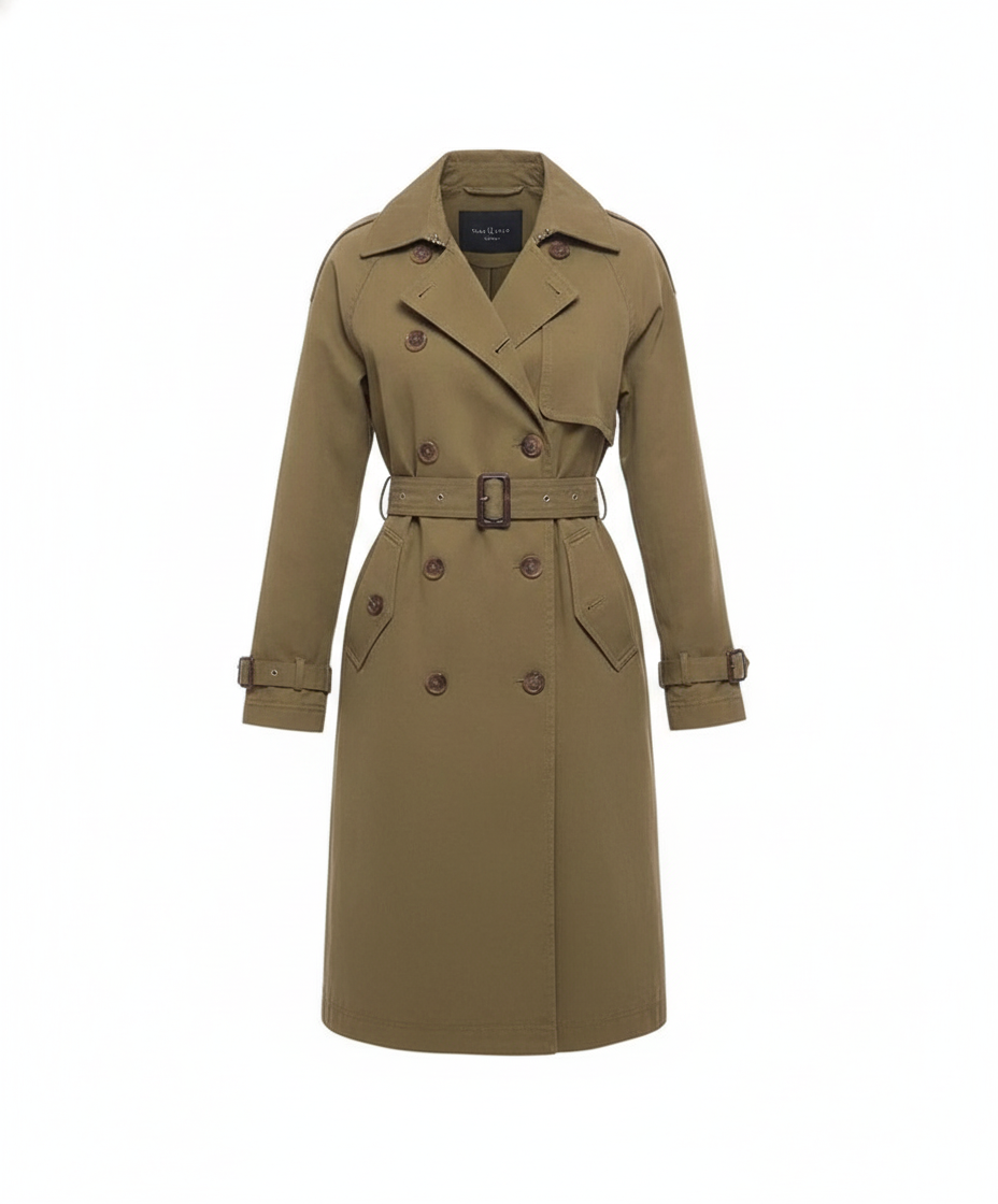 Trench coton camel ou navy - packshot