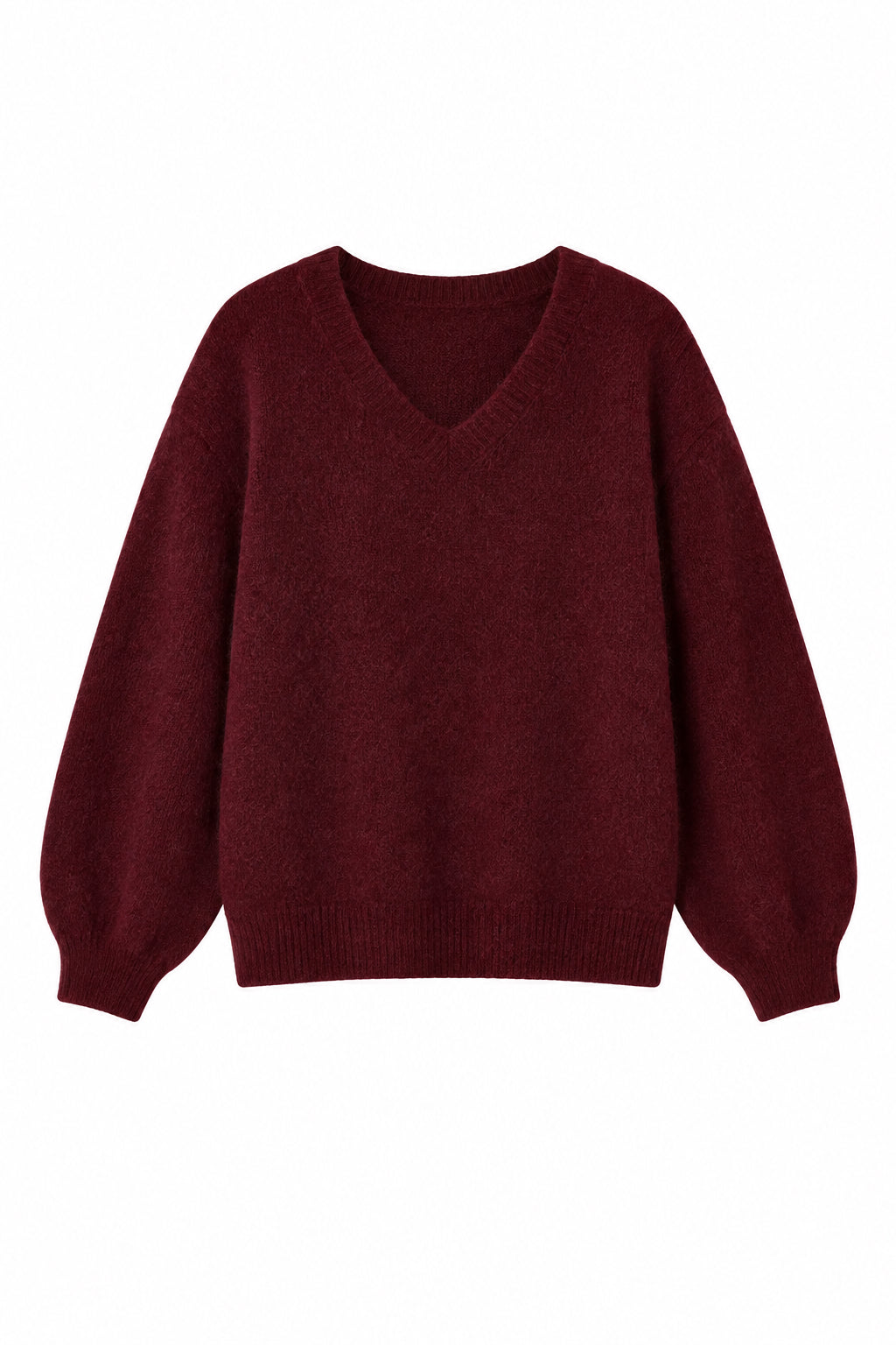 Pull laine et cachemire col V