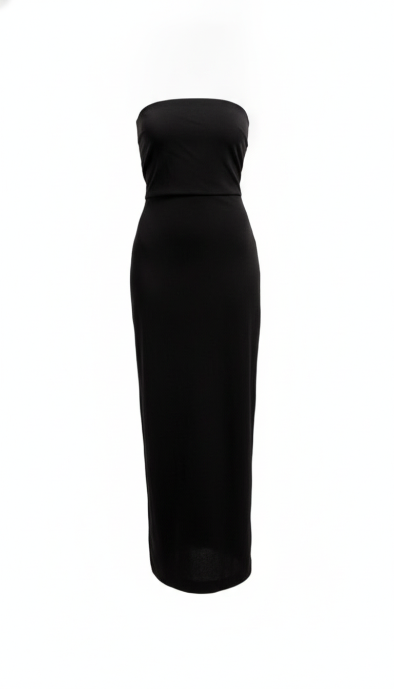 Robe bustier noire - packshot