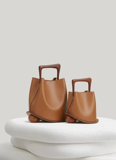 Sac cuir Oz medium anse bois