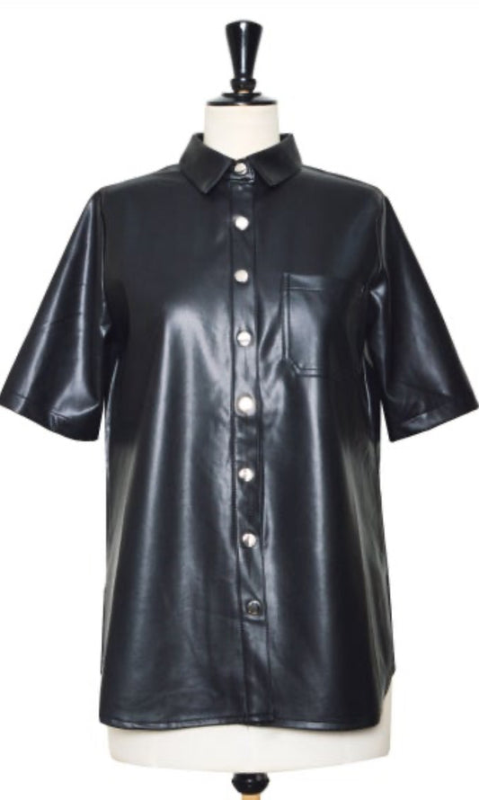 Chemise leather effect