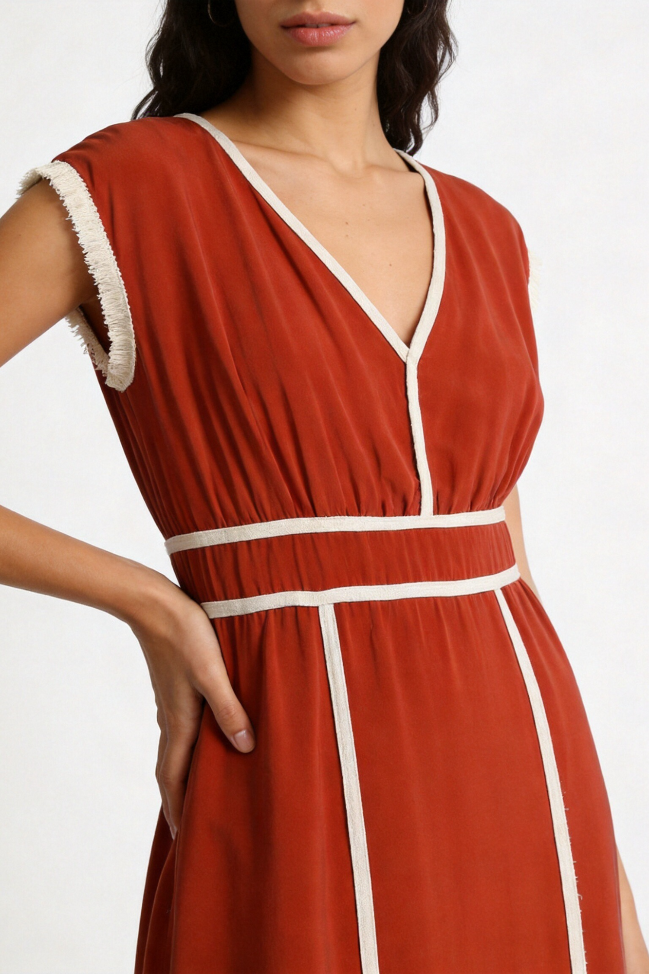 Robe fluide rouge (2)