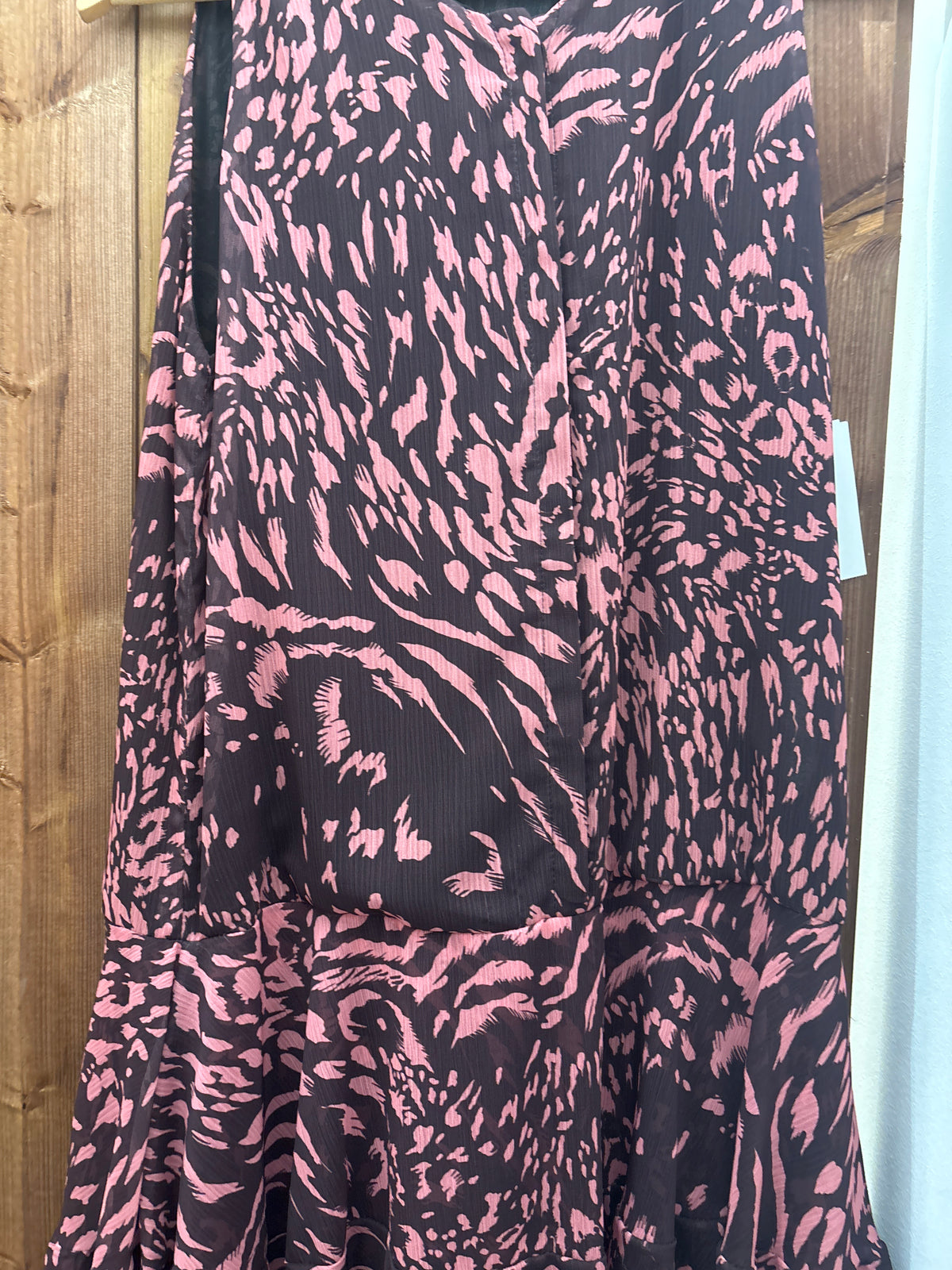 Robe longue motif bordeaux