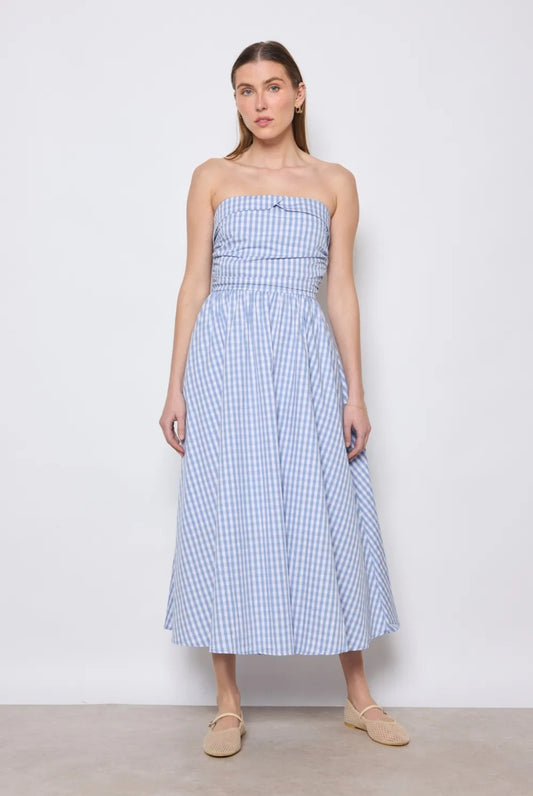 Robe bustier Vichy
