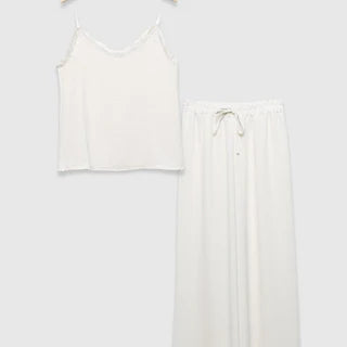 Ensemble top bretelles et pantalon fluide Costa